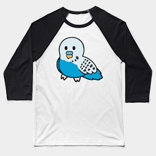 Cute Blue Budgie Baseball T-Shirt